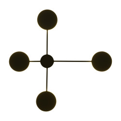 Kinkiet Shadow Clex 4 czarny nowoczesny dekoracyjny element Kinkiet Shadow Clex 4 czarny nowoczesny dekoracyjny element