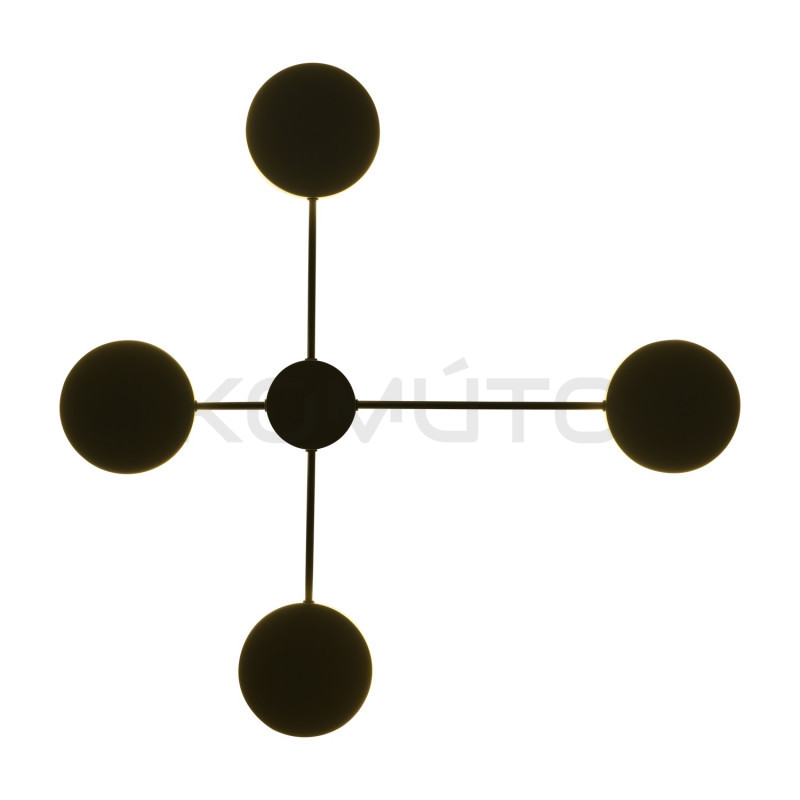 Kinkiet Shadow Clex 4 czarny nowoczesny dekoracyjny element Kinkiet Shadow Clex 4 czarny nowoczesny dekoracyjny element