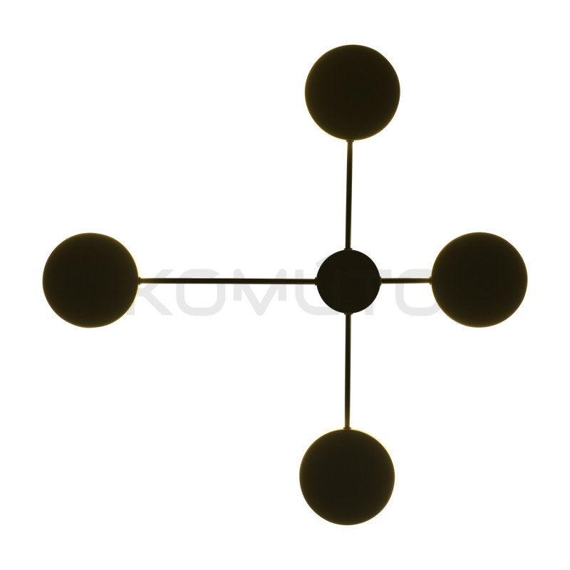 Kinkiet Shadow Clex 4 czarny nowoczesny dekoracyjny element Kinkiet Shadow Clex 4 czarny nowoczesny dekoracyjny element