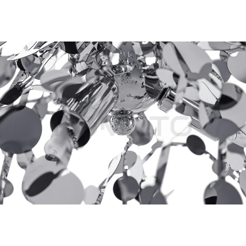 Podwójna lampa wisząca glamour MONETE złota lub srebrna