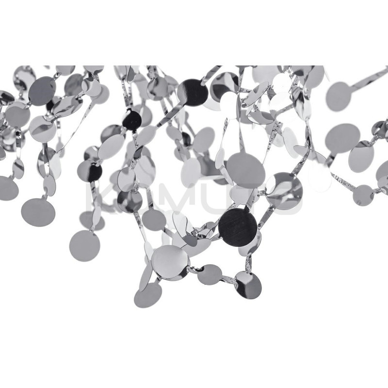 Podwójna lampa wisząca glamour MONETE złota lub srebrna