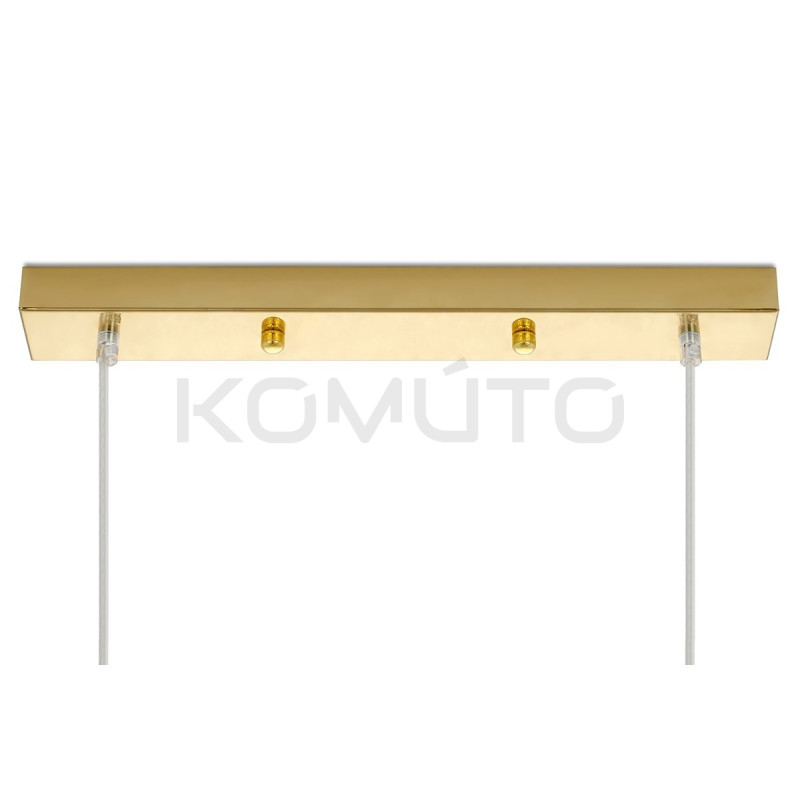 Podwójna lampa wisząca glamour MONETE złota lub srebrna