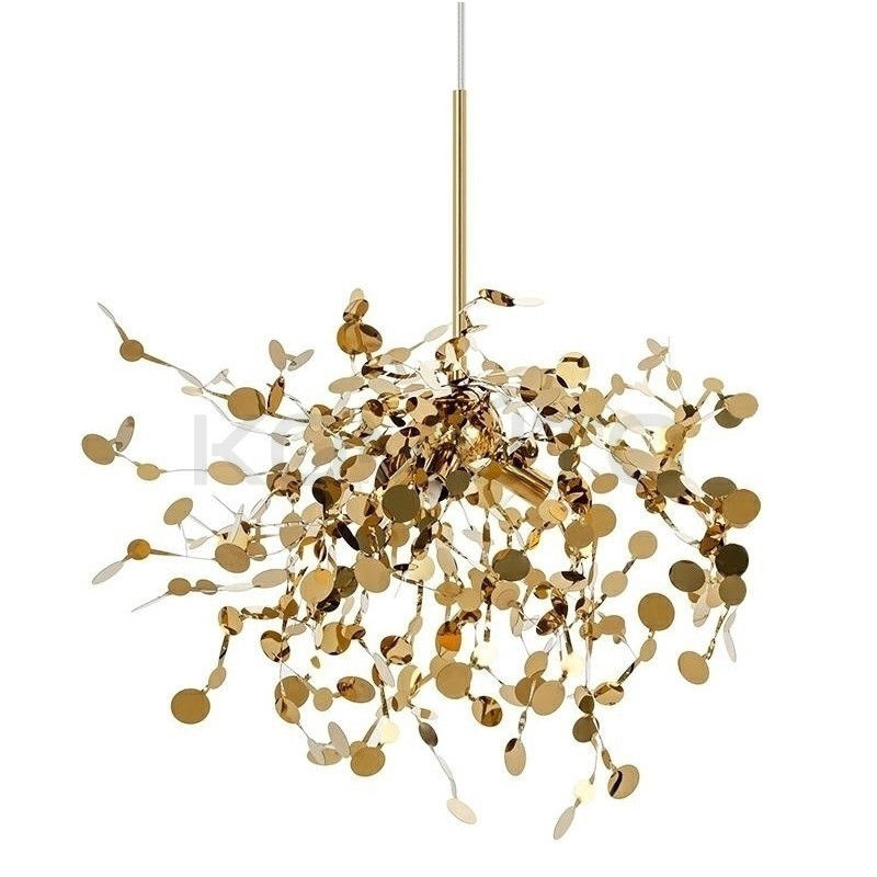 Lampa wisząca glamour MONETE złota lub srebrna