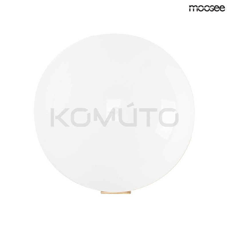 Kinkiet glamour BOLL 15 biała kula złoty element Kinkiet glamour BOLL 15 biała kula złoty element