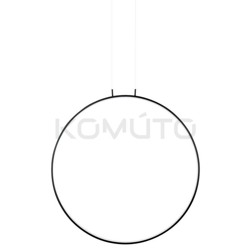 Lampa wisząca okrąg obręcz led CIRCULO 100 czarna