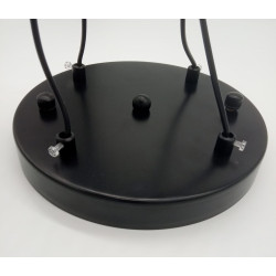 Lampa designerska wisząca Linea 4 czarna w stylu loftowym Lampa designerska wisząca Linea 4 czarna w stylu loftowym