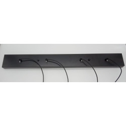 Lampa designerska Wisząca Linea Line 4 pozioma czarna Lampa designerska Wisząca Linea Line 4 pozioma czarna