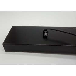 Lampa designerska Wisząca Linea Line 4 pozioma czarna Lampa designerska Wisząca Linea Line 4 pozioma czarna