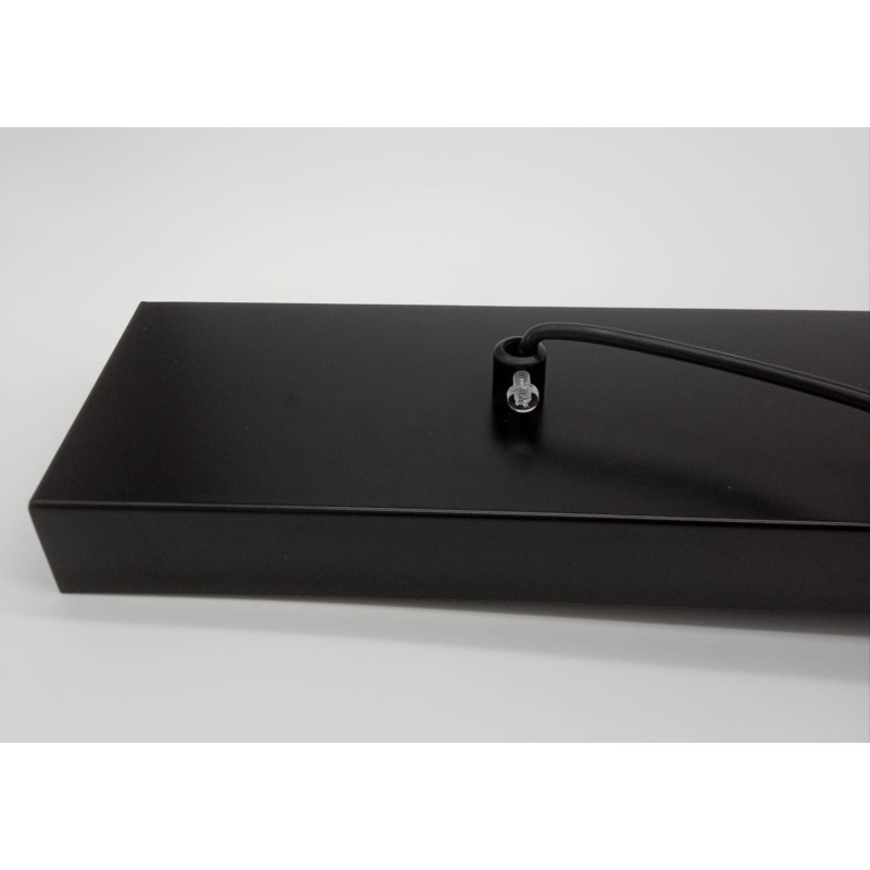 Lampa designerska Wisząca Linea Line 4 pozioma czarna Lampa designerska Wisząca Linea Line 4 pozioma czarna