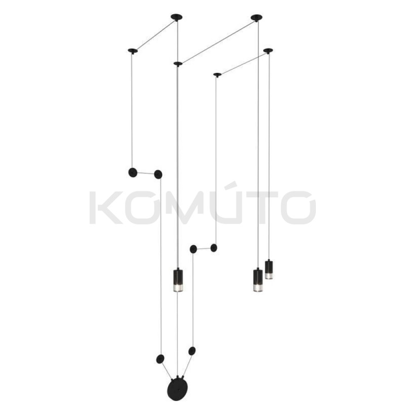 Lampa Ścienna kinkiet z włącznikiem Linea 3 Wall czarna