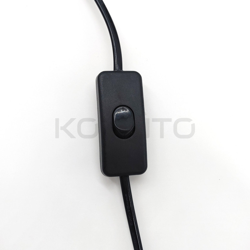 Lampa Ścienna kinkiet z włącznikiem Linea 3 Wall czarna Lampa Ścienna kinkiet z włącznikiem Linea 3 Wall czarna