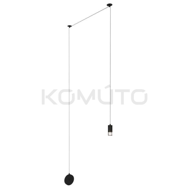Lampa Ścienna kinkiet z włącznikiem Linea Wall czarna
