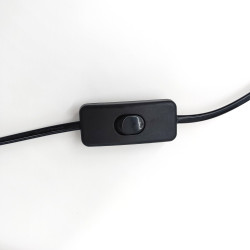 Lampa Ścienna kinkiet z włącznikiem Linea Wall czarna Lampa Ścienna kinkiet z włącznikiem Linea Wall czarna