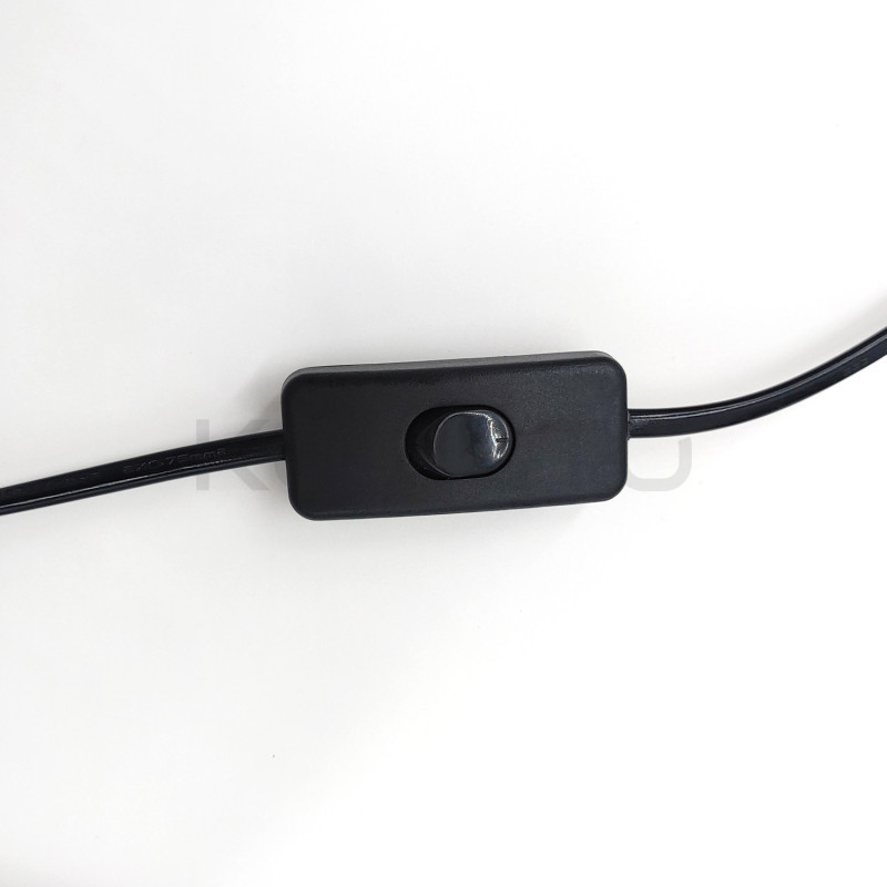 Lampa Ścienna kinkiet z włącznikiem Linea Wall czarna Lampa Ścienna kinkiet z włącznikiem Linea Wall czarna