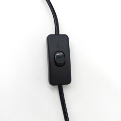 Lampa Ścienna kinkiet z włącznikiem Linea Wall czarna Lampa Ścienna kinkiet z włącznikiem Linea Wall czarna