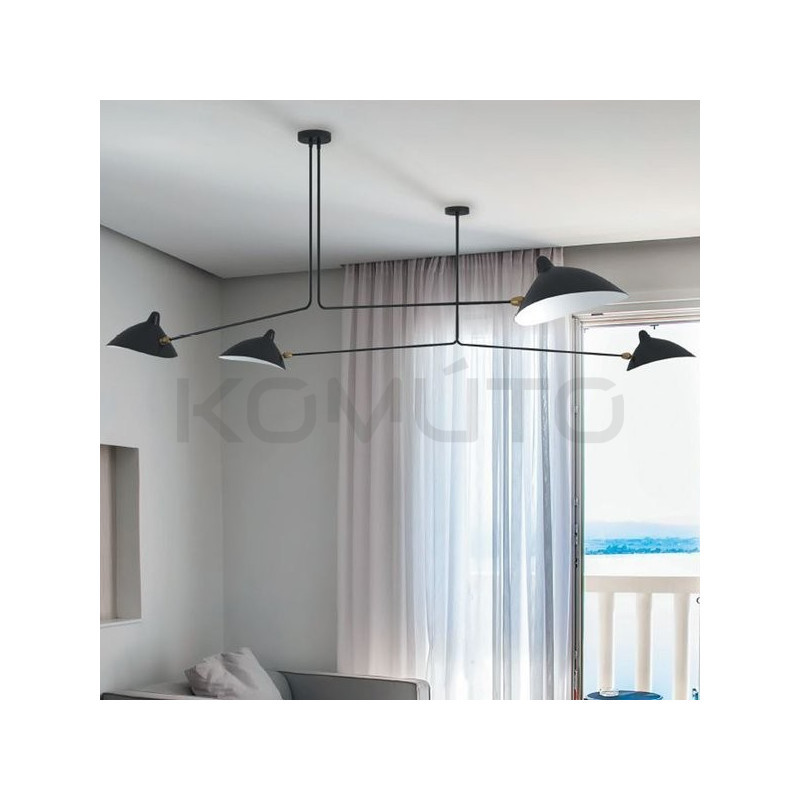 Lampa Raven CRANE-2P DWURAMIENNA 182 CZARNA sufitowa Lampa Raven CRANE-2P DWURAMIENNA 182 CZARNA sufitowa