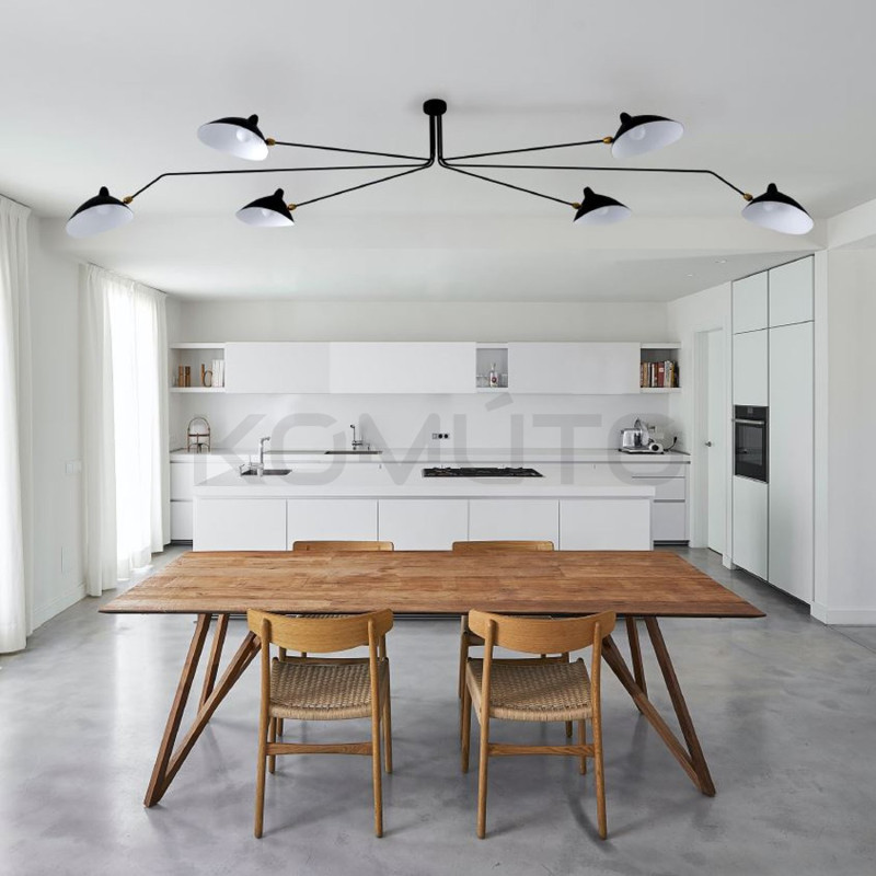 Lampa sufitowa Raven CRANE-6P SZEŚCIORAMIENNA 280 CZARNA duża Lampa sufitowa Raven CRANE-6P SZEŚCIORAMIENNA 280 CZARNA duża