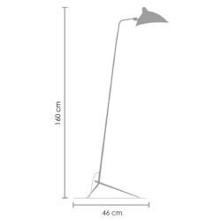 Lampa podłogowa Raven CRANE-1F CZARNA nowoczesna loftowa Lampa podłogowa Raven CRANE-1F CZARNA nowoczesna loftowa