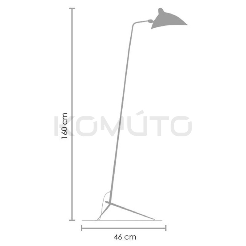 Lampa podłogowa Raven CRANE-1F CZARNA nowoczesna loftowa Lampa podłogowa Raven CRANE-1F CZARNA nowoczesna loftowa