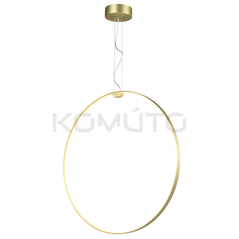 Nowoczesna Lampa wisząca led ACIRCULO 50 złoty okrąg