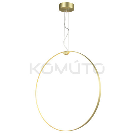 Nowoczesna Lampa wisząca led ACIRCULO 50 złoty okrąg