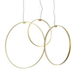 Lampa wisząca okrąg led ACIRCULO 74 złota do sypialni Lampa wisząca okrąg led ACIRCULO 74 złota do sypialni