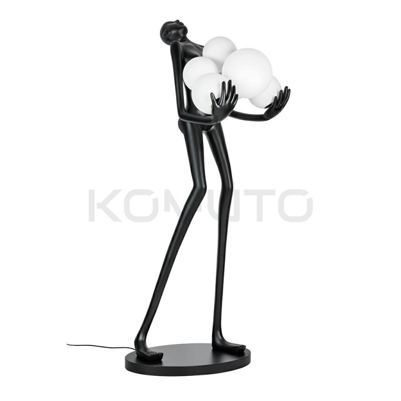 Lampa stojąca rzeźba Człowiek Human