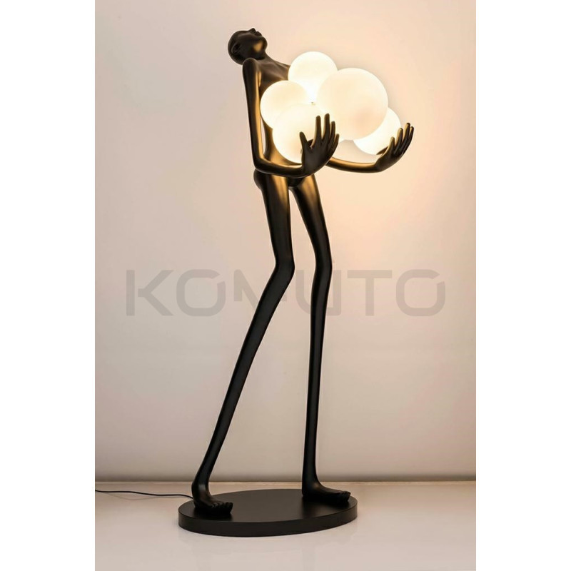 Lampa stojąca rzeźba Człowiek Human Lampa stojąca rzeźba Człowiek Human