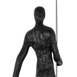 Lampa stojąca rzeźba Człowiek z kwadratem Human square Lampa stojąca rzeźba Człowiek z kwadratem Human square