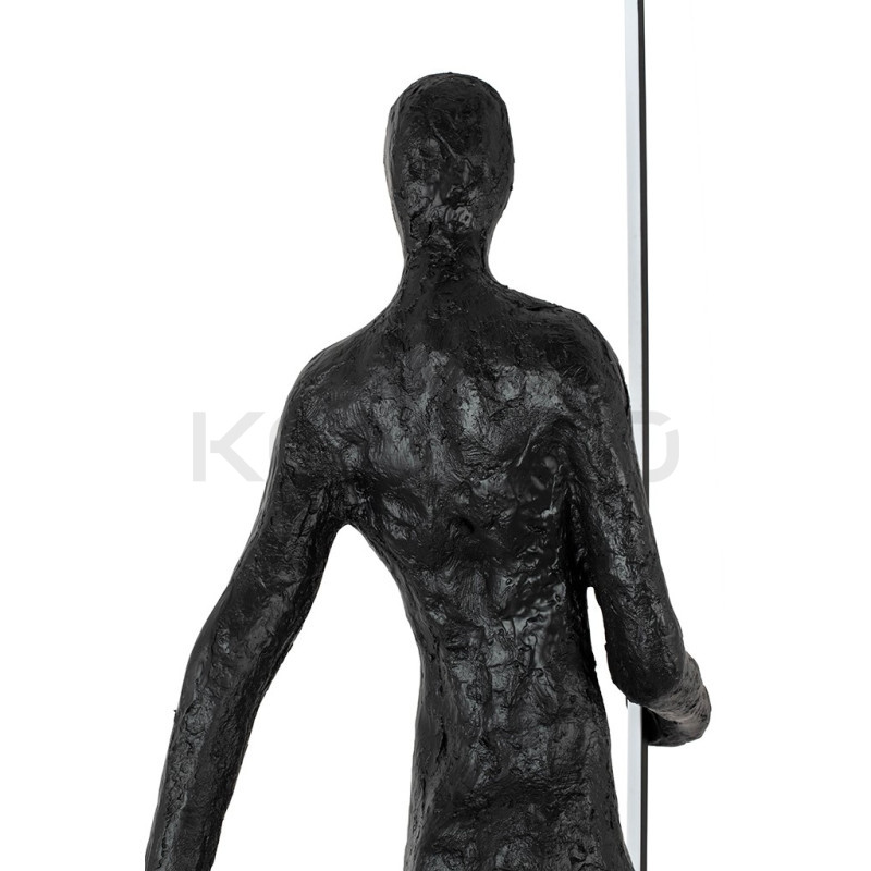 Lampa stojąca rzeźba Człowiek z kwadratem Human square Lampa stojąca rzeźba Człowiek z kwadratem Human square