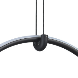 Czarna Lampa wisząca led CIRCULO COCO 40 okrąg pionowy Czarna Lampa wisząca led CIRCULO COCO 40 okrąg pionowy