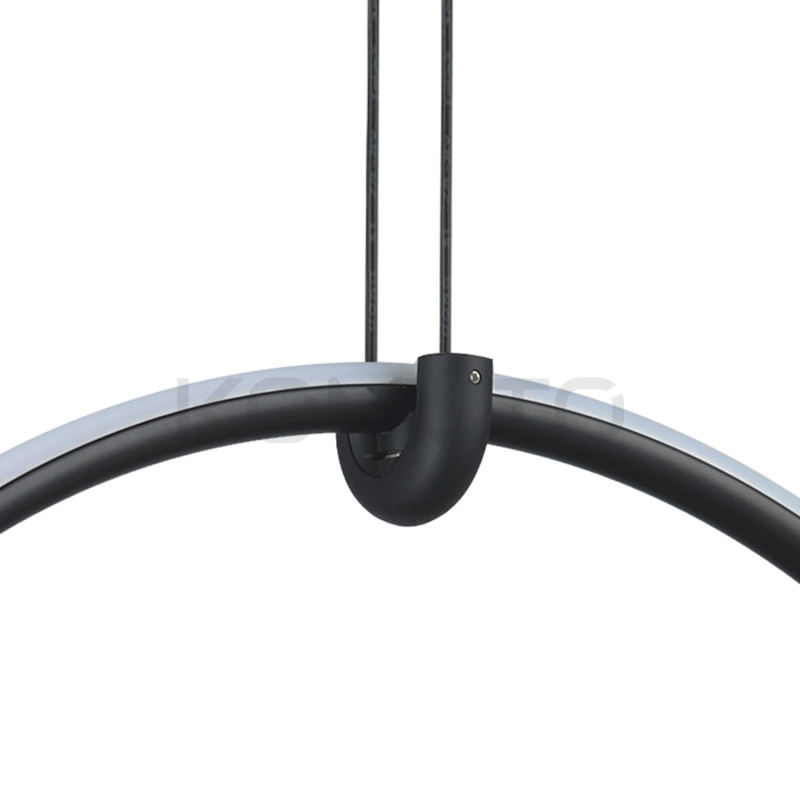 Czarna Lampa wisząca led CIRCULO COCO 40 okrąg pionowy Czarna Lampa wisząca led CIRCULO COCO 40 okrąg pionowy