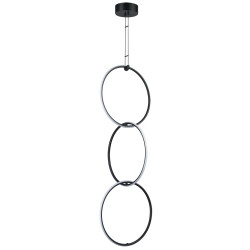 Lampa wisząca geometryczna led CIRCULO COCO potrójna czarna