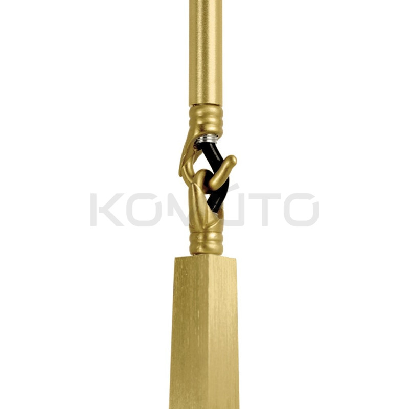 Lampa Wisząca glamour Candelabr 6 złota geometryczna nowoczesna