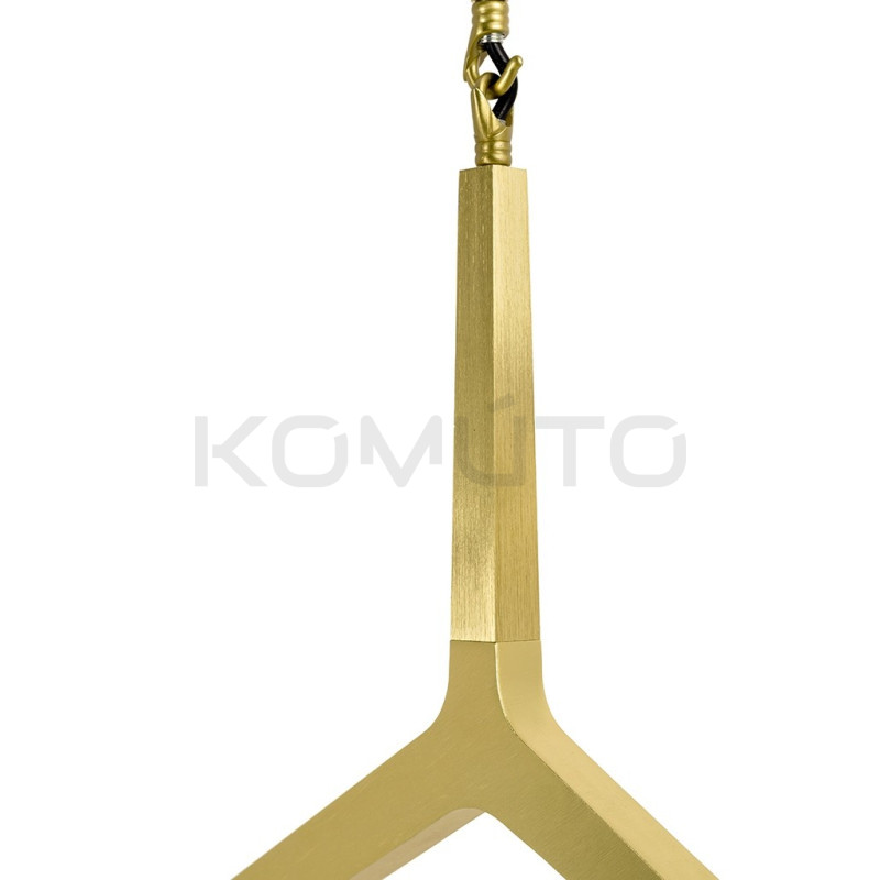 Lampa Wisząca glamour Candelabr 6 złota geometryczna nowoczesna