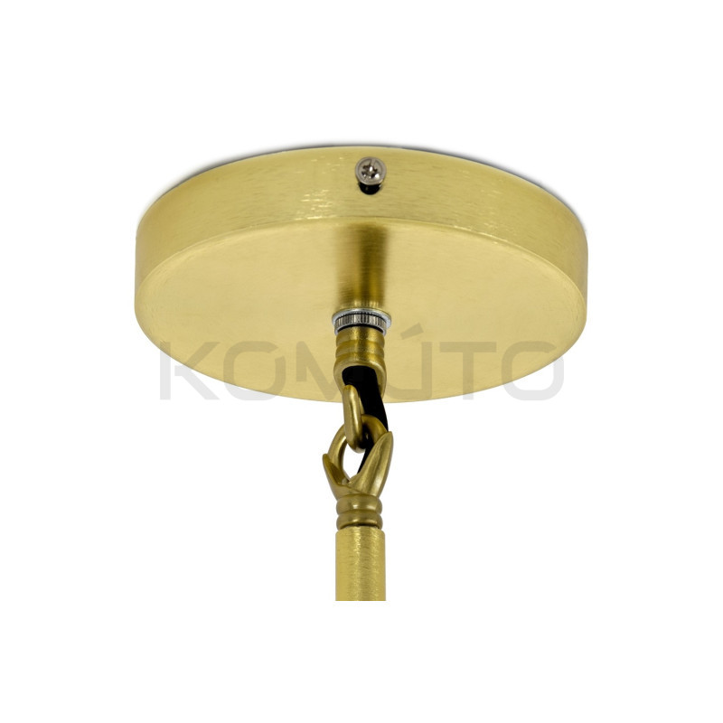 Lampa Wisząca glamour Candelabr 6 złota geometryczna nowoczesna