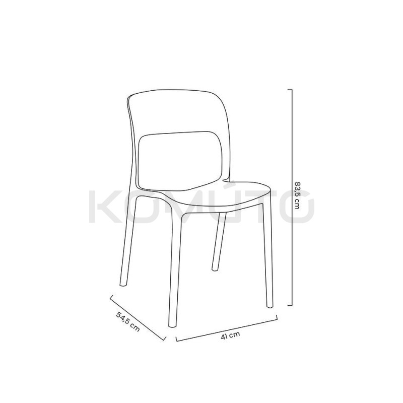 Krzesło nowoczesne Zing czarne sztaplowane Krzesło nowoczesne Zing czarne sztaplowane