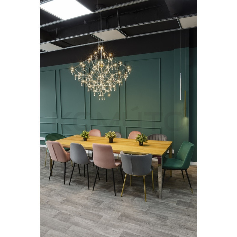 Żyrandol CONSTELATION 77 – złota lampa glamour z kryształkami Żyrandol CONSTELATION 77 – złota lampa glamour z kryształkami