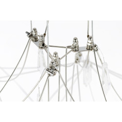 CONSTELATION 100 – srebrny żyrandol glamour z kryształkami CONSTELATION 100 – srebrny żyrandol glamour z kryształkami