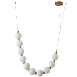 LAMPA WISZĄCA Glamour CORALLI S BIAŁO-MOSIĘŻNA