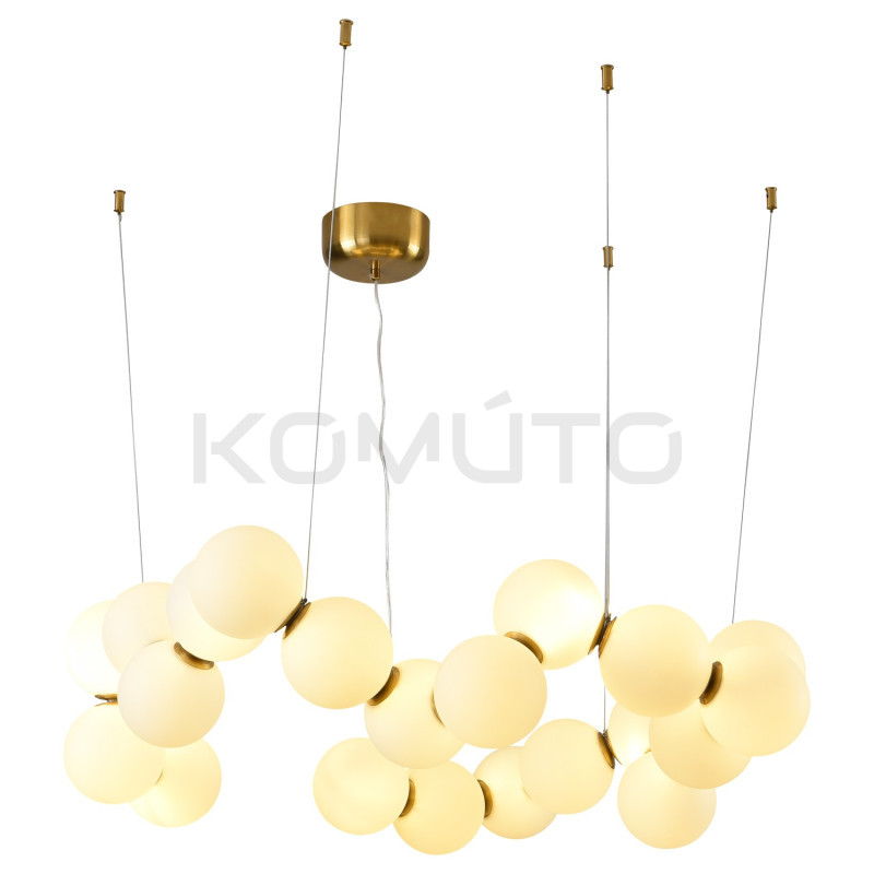 Lampa wisząca CORALLI 80 – biżuteryjny design białych korali Lampa wisząca CORALLI 80 – biżuteryjny design białych korali