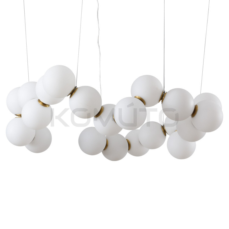 Lampa wisząca CORALLI 80 – biżuteryjny design białych korali