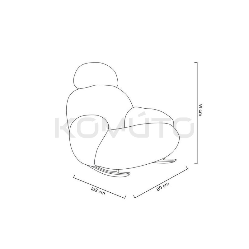 Fotel bujany PLUSH TEDDY Fotel bujany PLUSH TEDDY