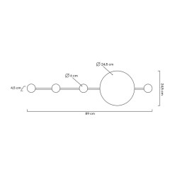 Czarny Kinkiet z wieszakiem z metalu Shadow Hang Czarny Kinkiet z wieszakiem z metalu Shadow Hang