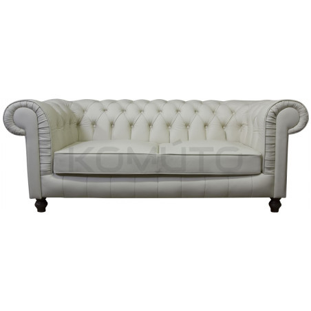 Sofa Chesterfield Lady Rem Skóra 3 os.