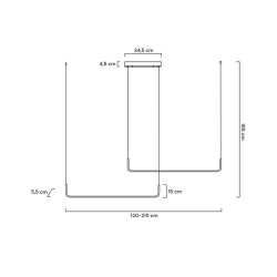 SHAPE Duo 120 – idealna lampa nad długi stół