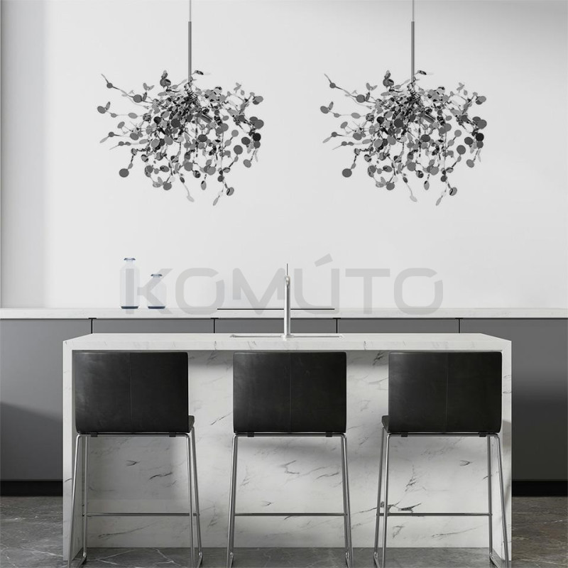 Lampa wisząca glamour MONETE złota lub srebrna