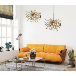 Lampa wisząca glamour MONETE złota lub srebrna