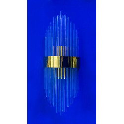 Kinkiet glamour FLORENS S kryształowe pałeczki złota opaska Kinkiet glamour FLORENS S kryształowe pałeczki złota opaska