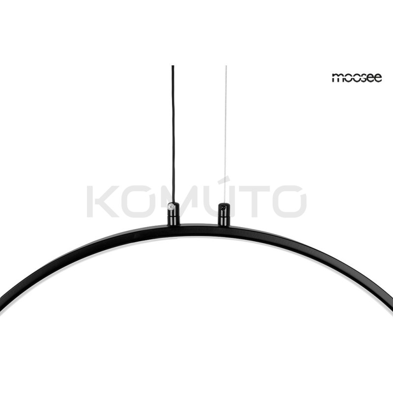Lampa wisząca geometryczna led CIRCULO Six czarna